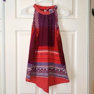 Silk sleeveless blouse